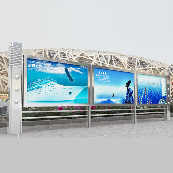 不銹鋼宣傳欄，金屬材質(zhì)定制--【巨匠標(biāo)識(shí)，標(biāo)識(shí)制作廠家】